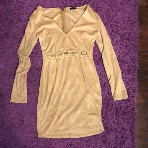 Cute Kylie Jenner suede dress